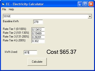 Electricity calculator clearance